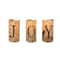 6" Battery Operated JOY Christmas LED Flameless Candle Set